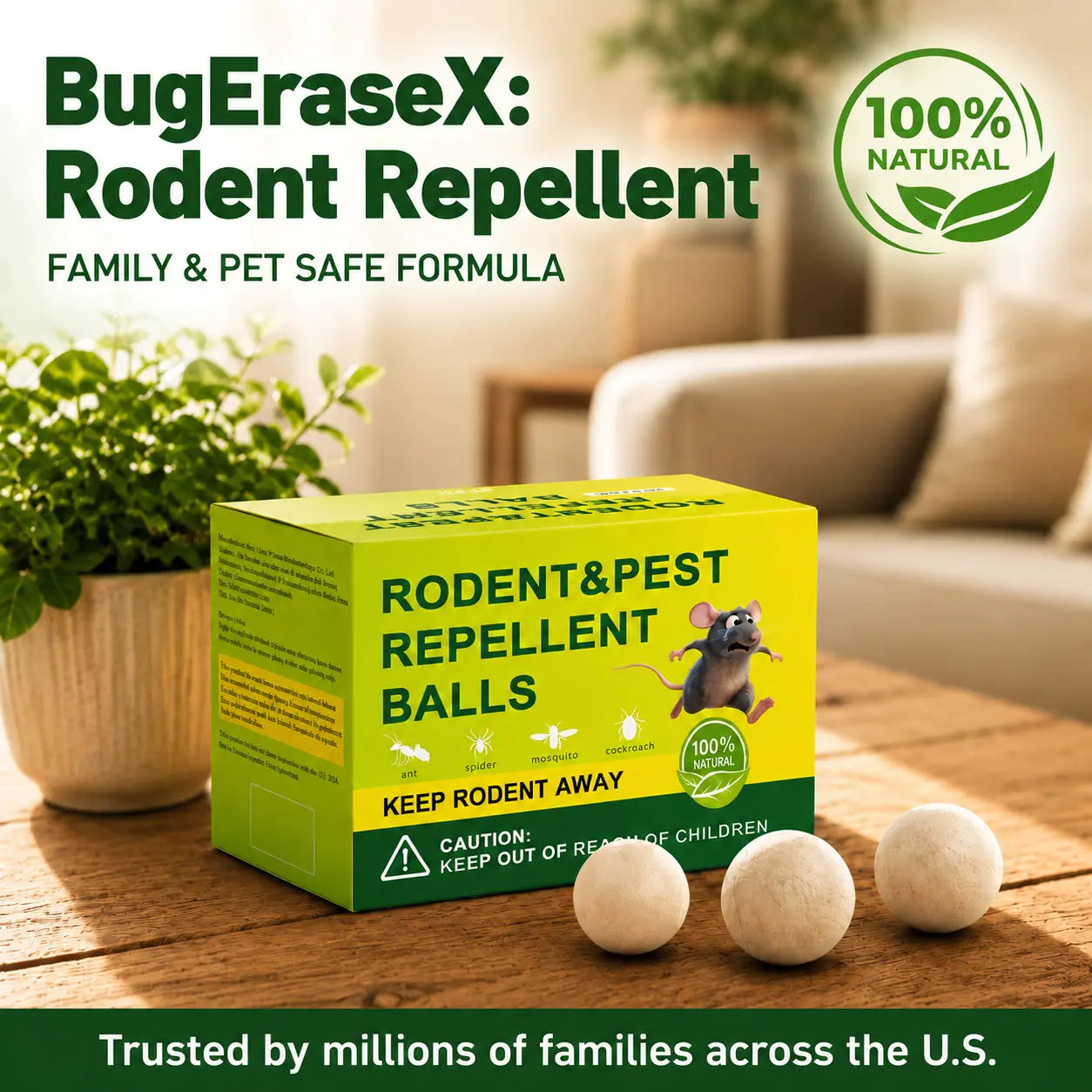 Powerful Mouse Repellent Balls, 36‑Pack