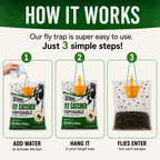 New Fly Trap Bag – Ultra-Powerful Attractant, Captures 20,000+ Flies!